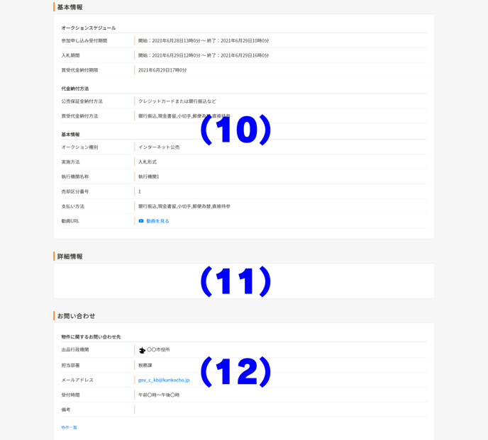 物件詳細の見方